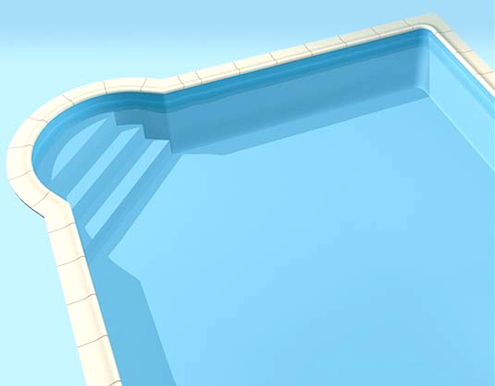 escalier piscine